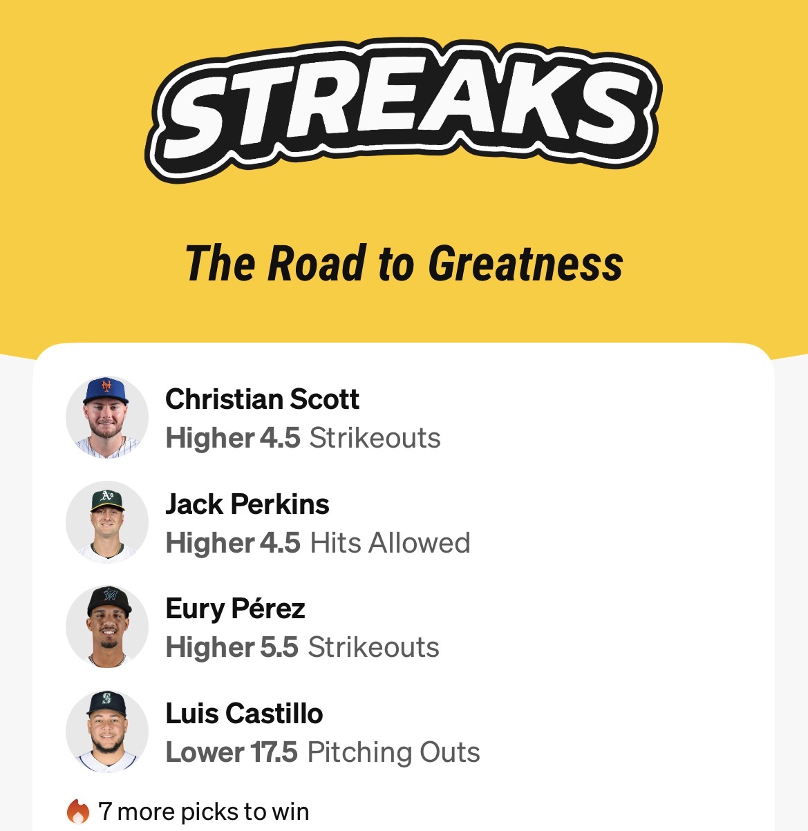 Streaks day 3 Been a little, but we found a good play!