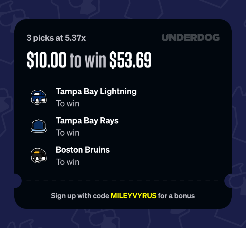 🧩MONEYLINES Three teams, three different reasons. 🟢Tampa Bay Lightning ML is th