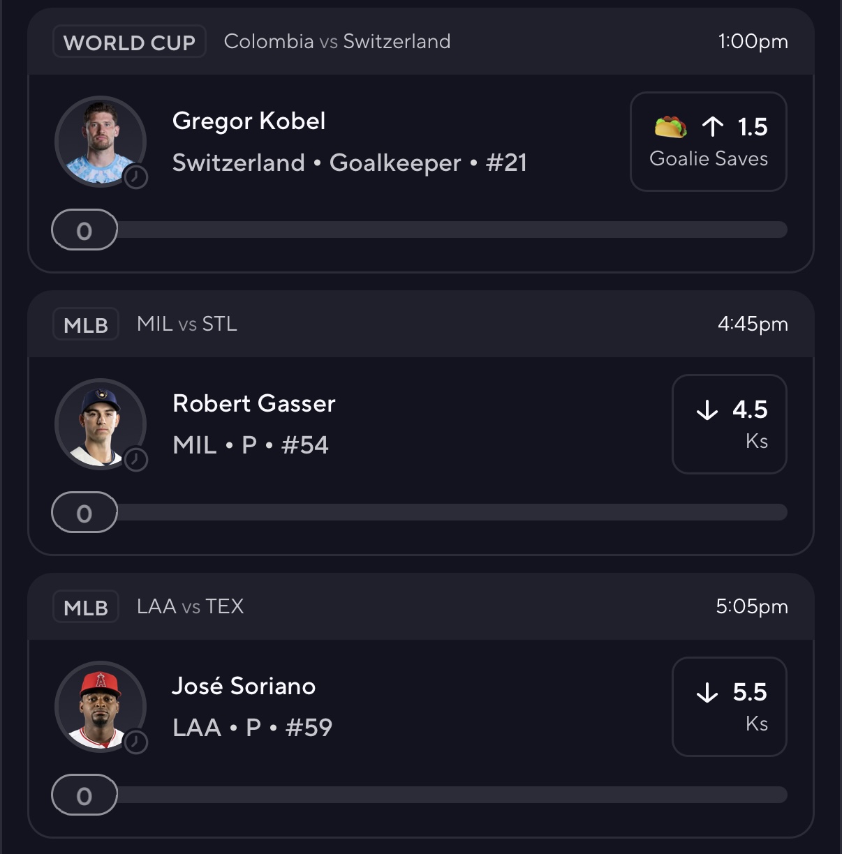 👾 MLB PrizePicks 7/7 👾 Quick little +500 for the people w/ the taco. 0.25u if yo