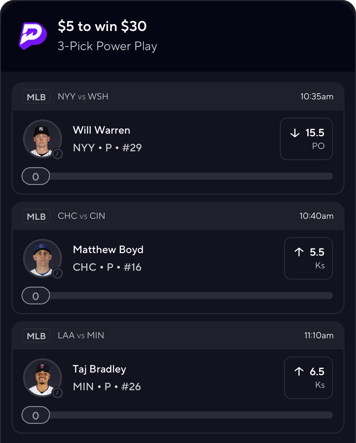 👾 MLB PrizePicks 7/12 👾 Would play up to 0.2u if I could! LINK: