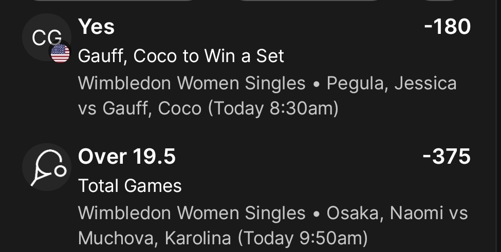 Another 🎾 play for all Recapnfrom yesterday is next.......