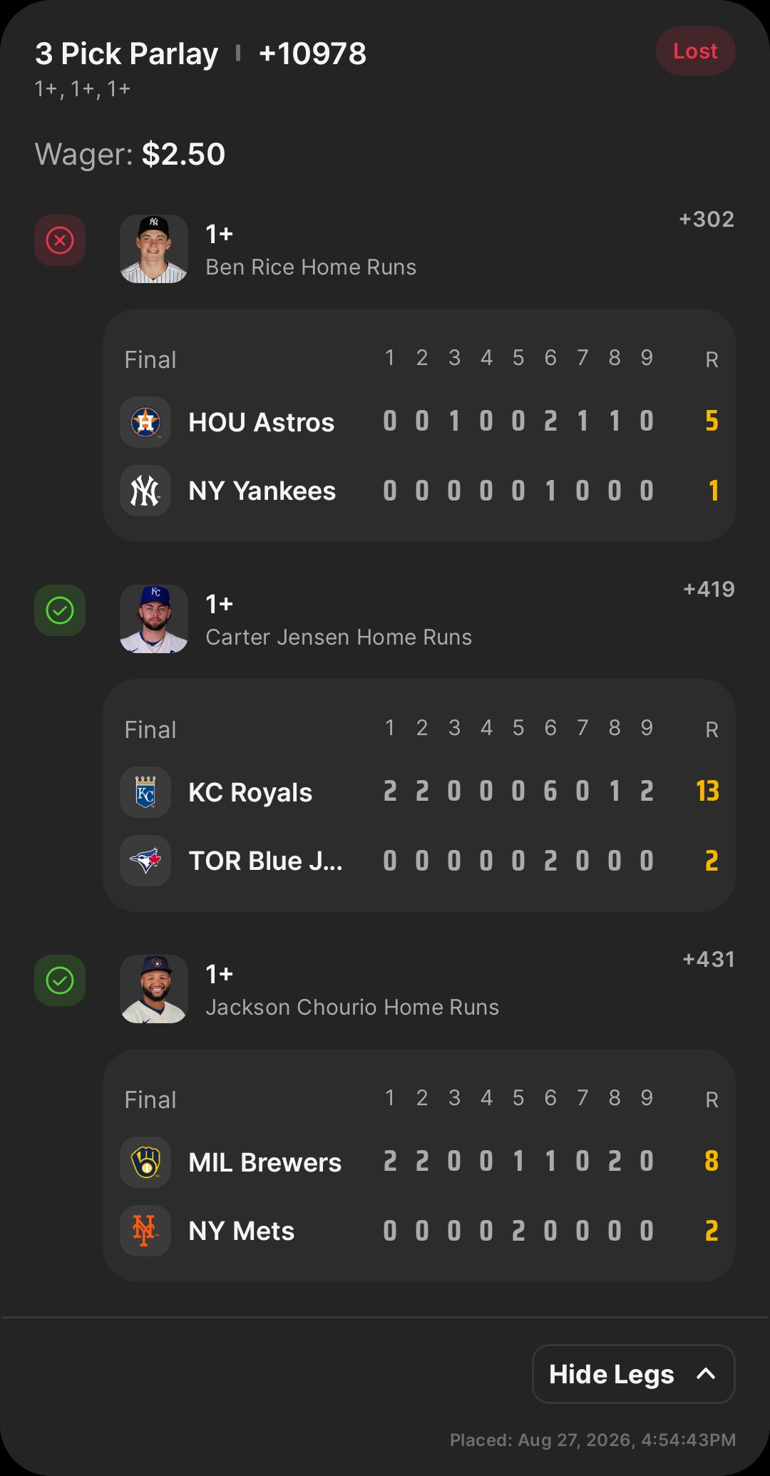 I did not in fact win this bet like tails is saying I did.😩