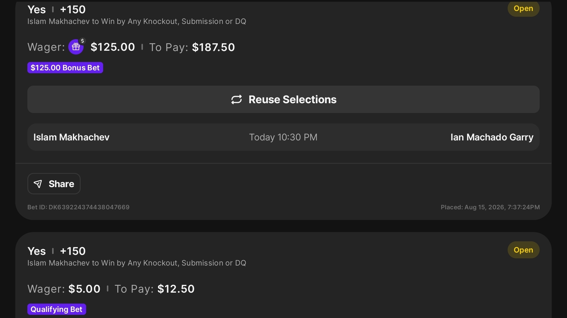 Straight Bet