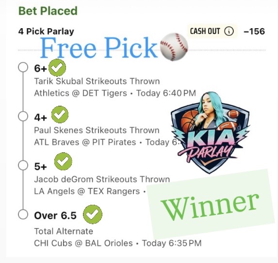 Tuesday’s Free Pick was a Winner
