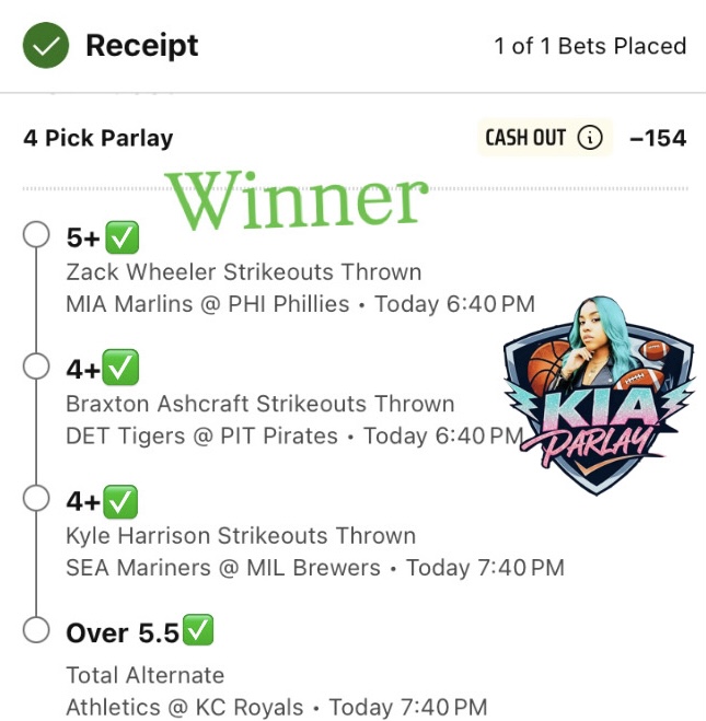 Tuesday’s Free Pick was a winner 🎉⚾️💣🏆