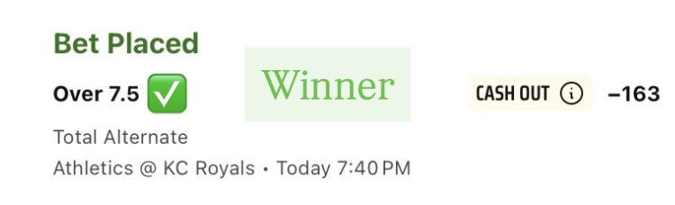 Wednesday’s free pick was a winner!