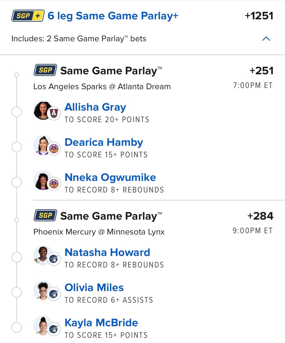 +1251 WNBA PARLAY 🏀🚀 All plays posted in VIP…Tap in using the discount link belo