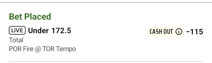 Live bet 5u Morrow and Sykes out No scoring for tempo
